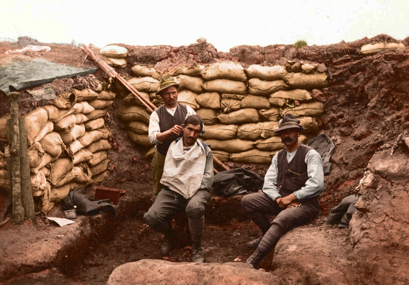 Illustration for article titled La Primera Guerra Mundial parece más cercana en fotos coloreadas